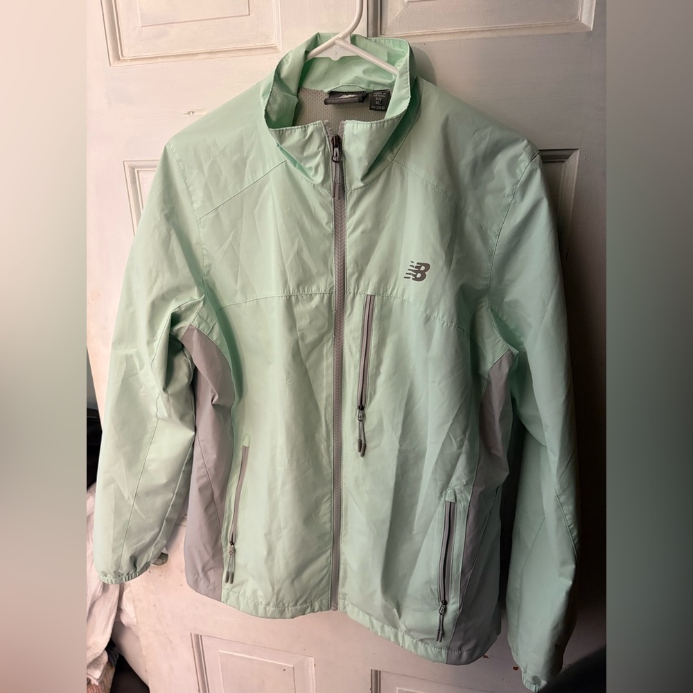 Women’s Mint Green New Balance Windbreaker Jacket